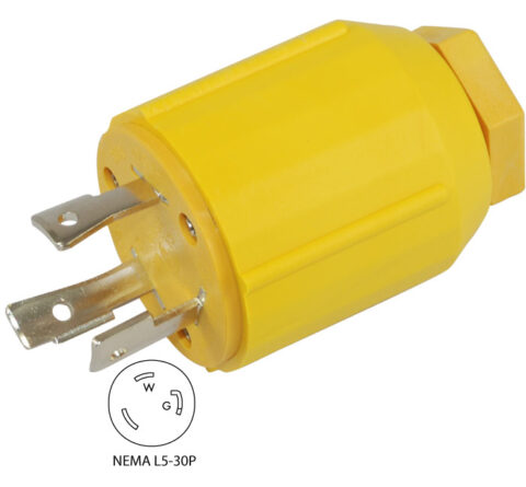 NEMA L5-30P Assembly Plug (Yellow)