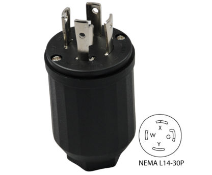 NEMA L14-30P Male Plug