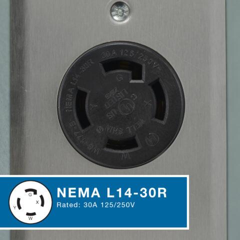L14-30R Flush Mount Receptacle