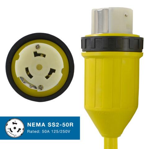 Locking NEMA SS2-50R Connector