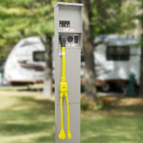 SKU# 14963: Plugged into an RV Pedestal