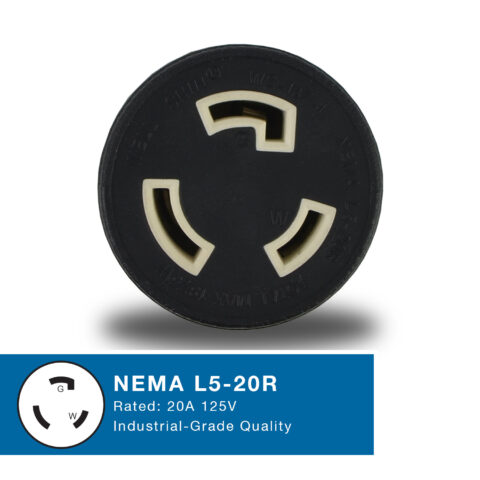 Locking NEMA L5-20R Connector