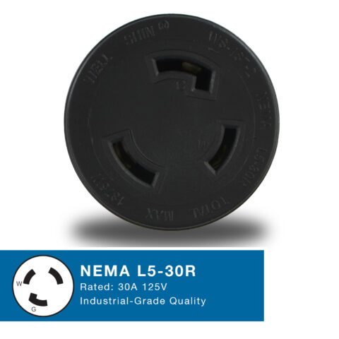 Locking NEMA L5-30R Connector