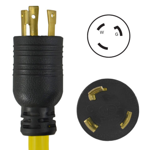 Locking NEMA L5-30P Plug