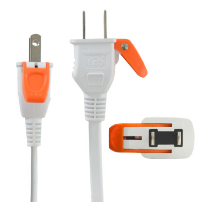 NEMA 1-15P plug with Snap Pop Release Tab