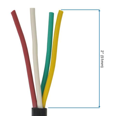 Two Inch Removed Four Wire Outer Jacket