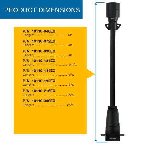 7-Way Trailer Extension Cords - Image 3
