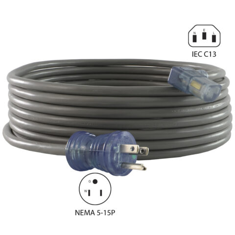 NEMA 5-15P to IEC C13