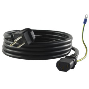 5-15P to C13 Cord With Exterior Ground Wire