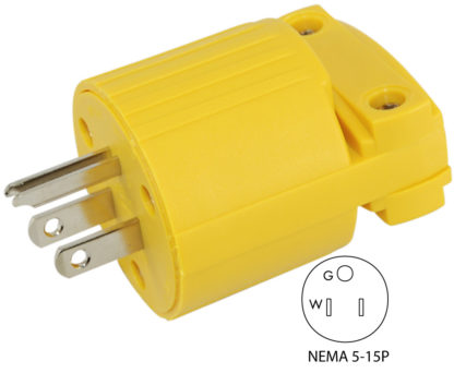 NEMA 5-15P Assembly Male Plug