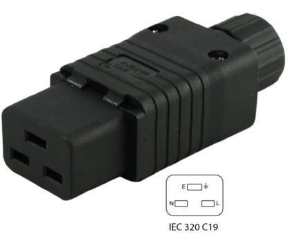 IEC C19 Assembly Female Connector