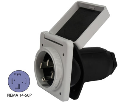 NEMA 14-50P Inlet (White)