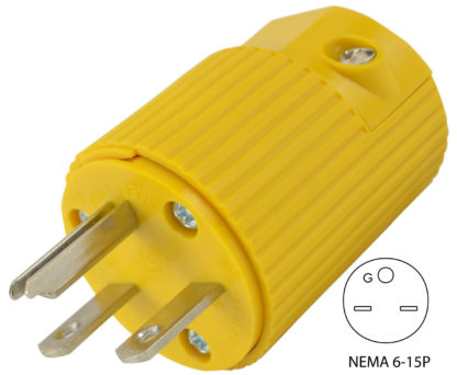 NEMA 6-15P Male Plug