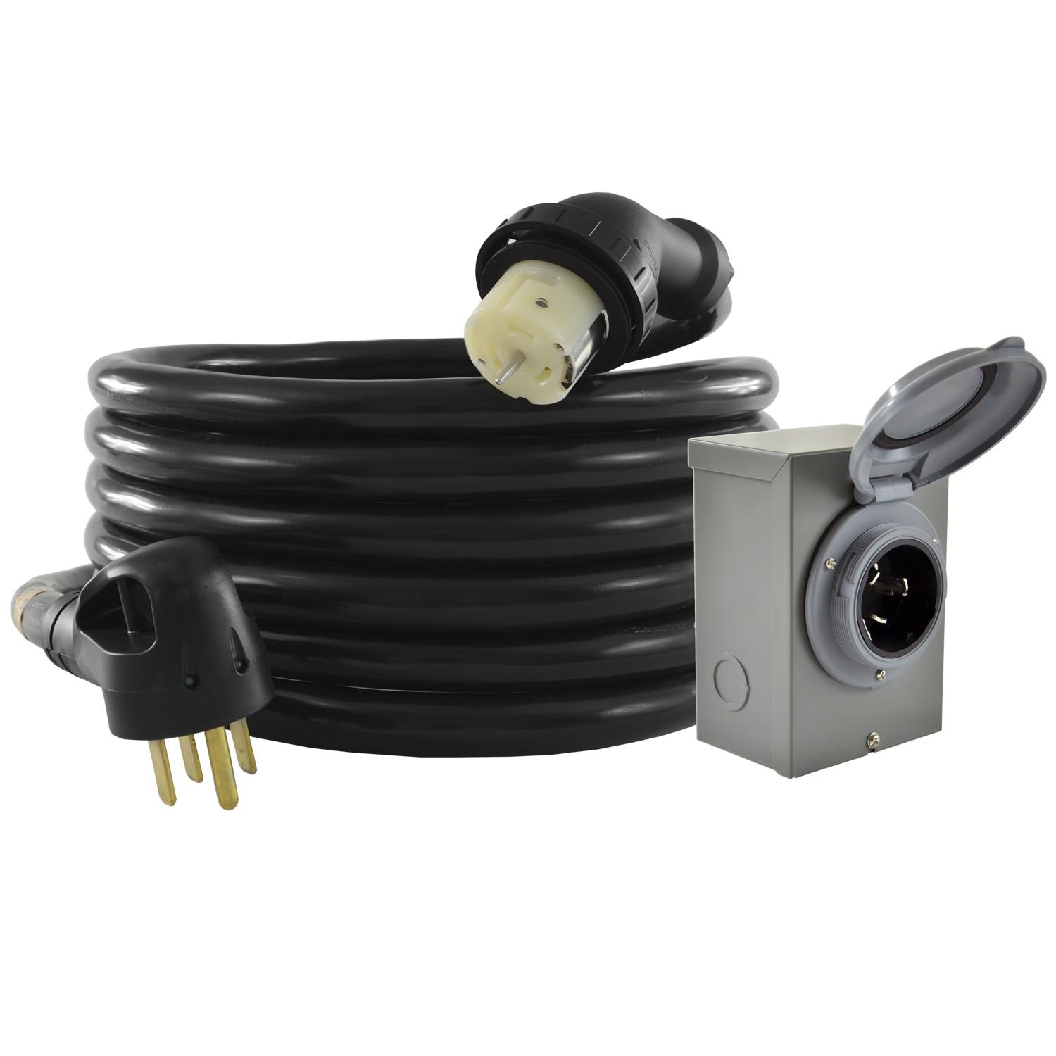 Conntek Heavy Duty 50 Amp RV Power Cord Wiring Connecting Business 