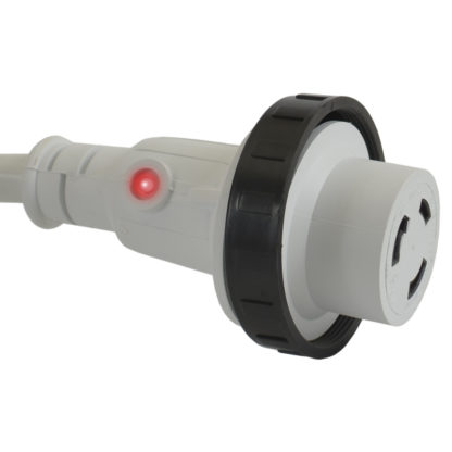 NEMA L5-30R Female Connector With Threaded Ring & Built-In LED Power Indicator Light