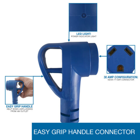 RV TT-30R Connector with Easy Grip Handle