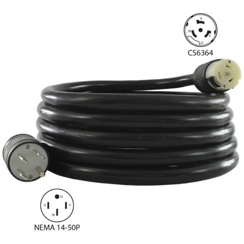 NEMA 14-50P to CS6364 Power Supply Cord